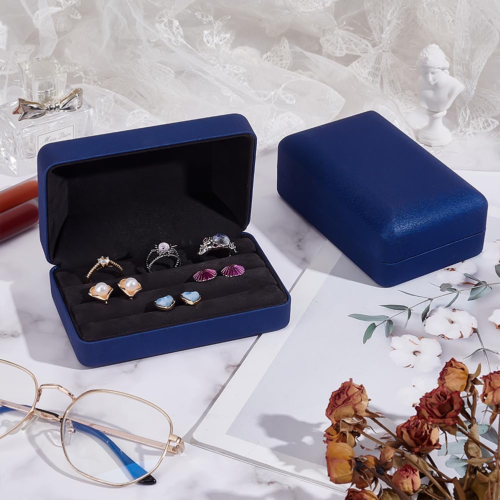 マイラブリング、ケース込み Amazon｜OLYCRAFT 2個 指輪収納ケース ブルー PUレザー 12.5x7