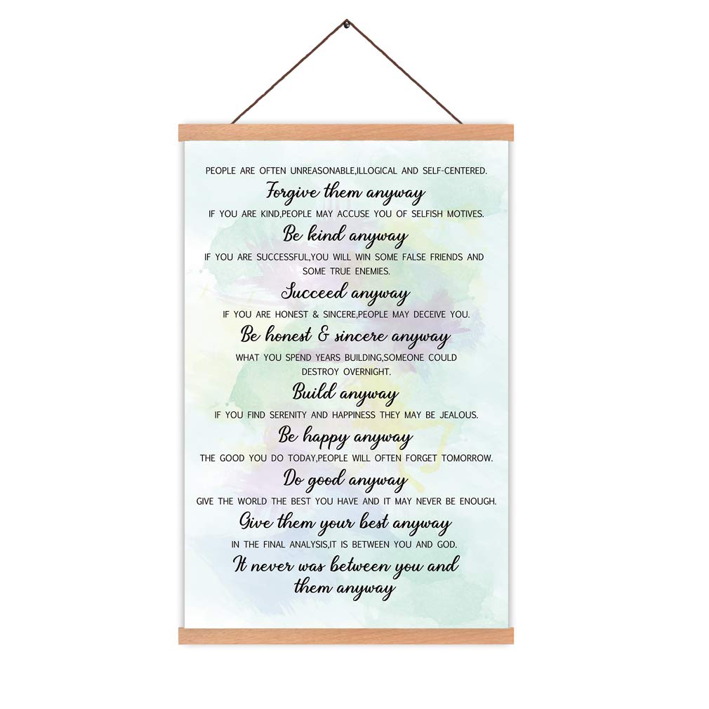 Buy KAIRNE Do It Anyway Art Print with Wood Hanger Frame