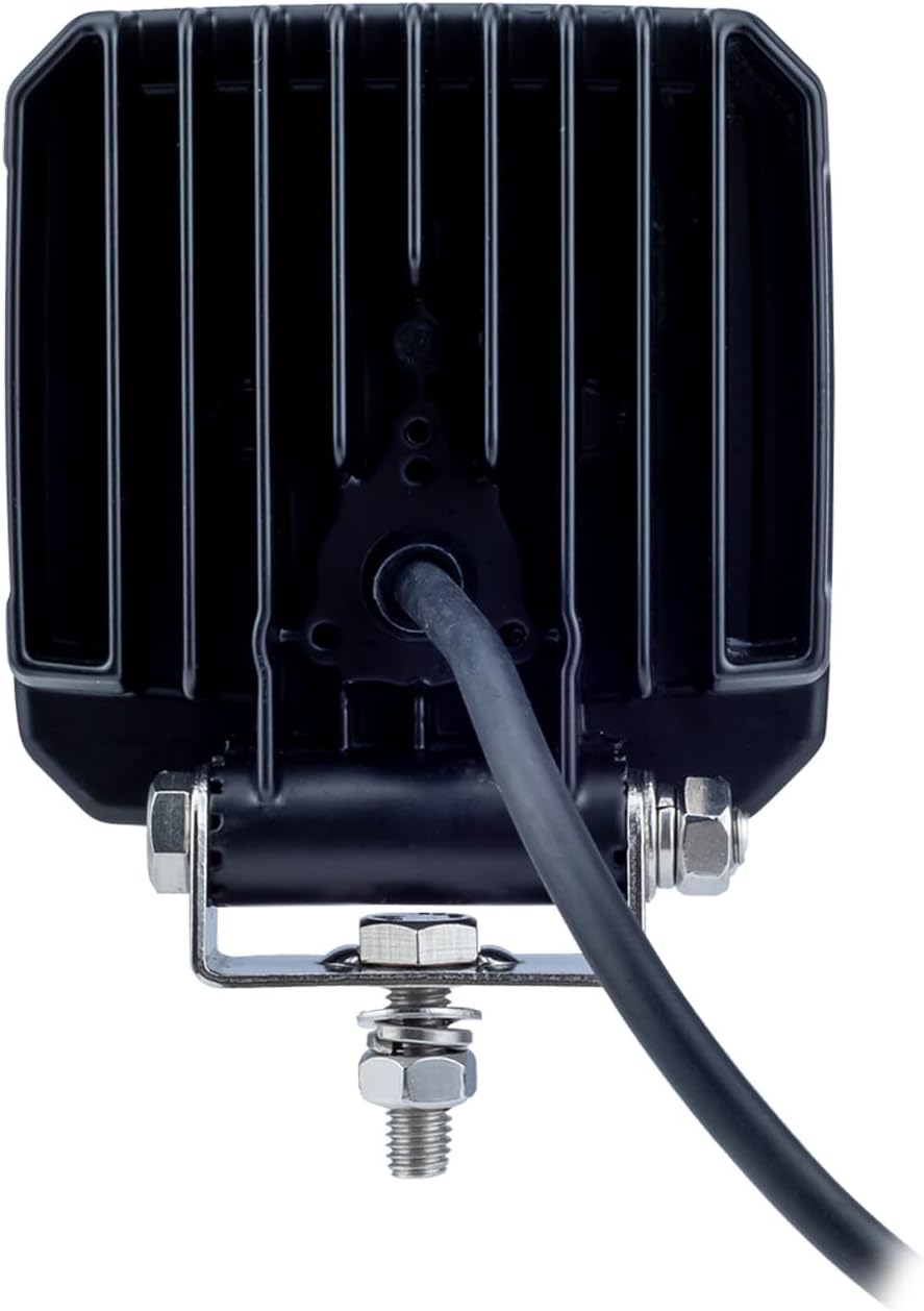 4 Inch Led Tractor Work Light, 2Pcs 128W 9600 Lumens Over 180° Side Shooter Flood Truck Lights, 12/24V