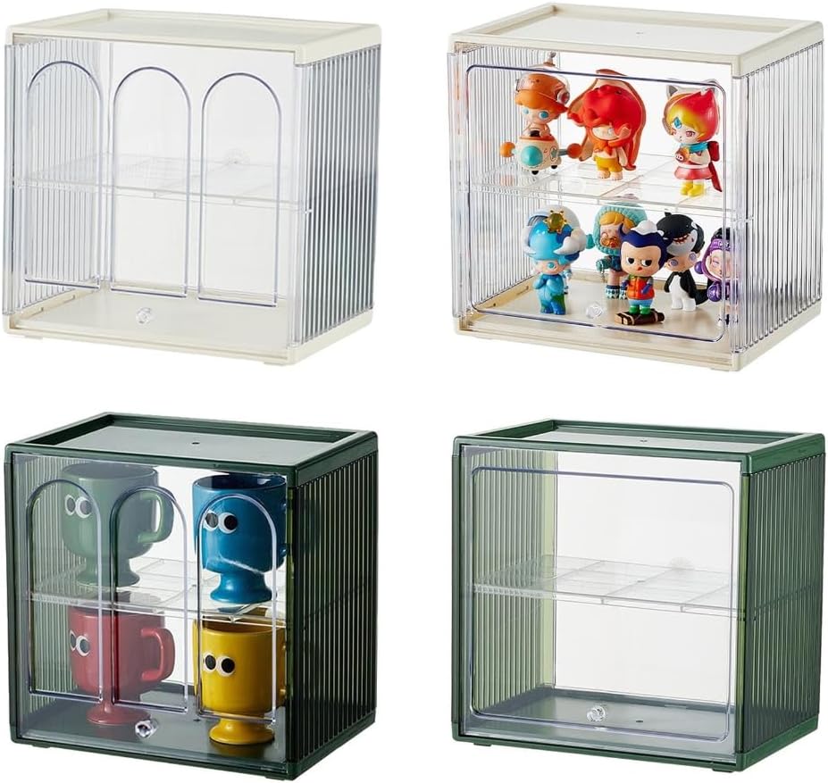 Desktop Storage Box Coffee Cup Organizer Portable Display Box for Home Display Box Coffee Cup Organizer Multifunction Desktop Storage Box Ins
