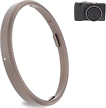 Haoge RRC-GR3XG Dark Grey Metal Decorative Ring Cap for RICOH GR3X/GRIIIX Camera GN-2 Replacement
