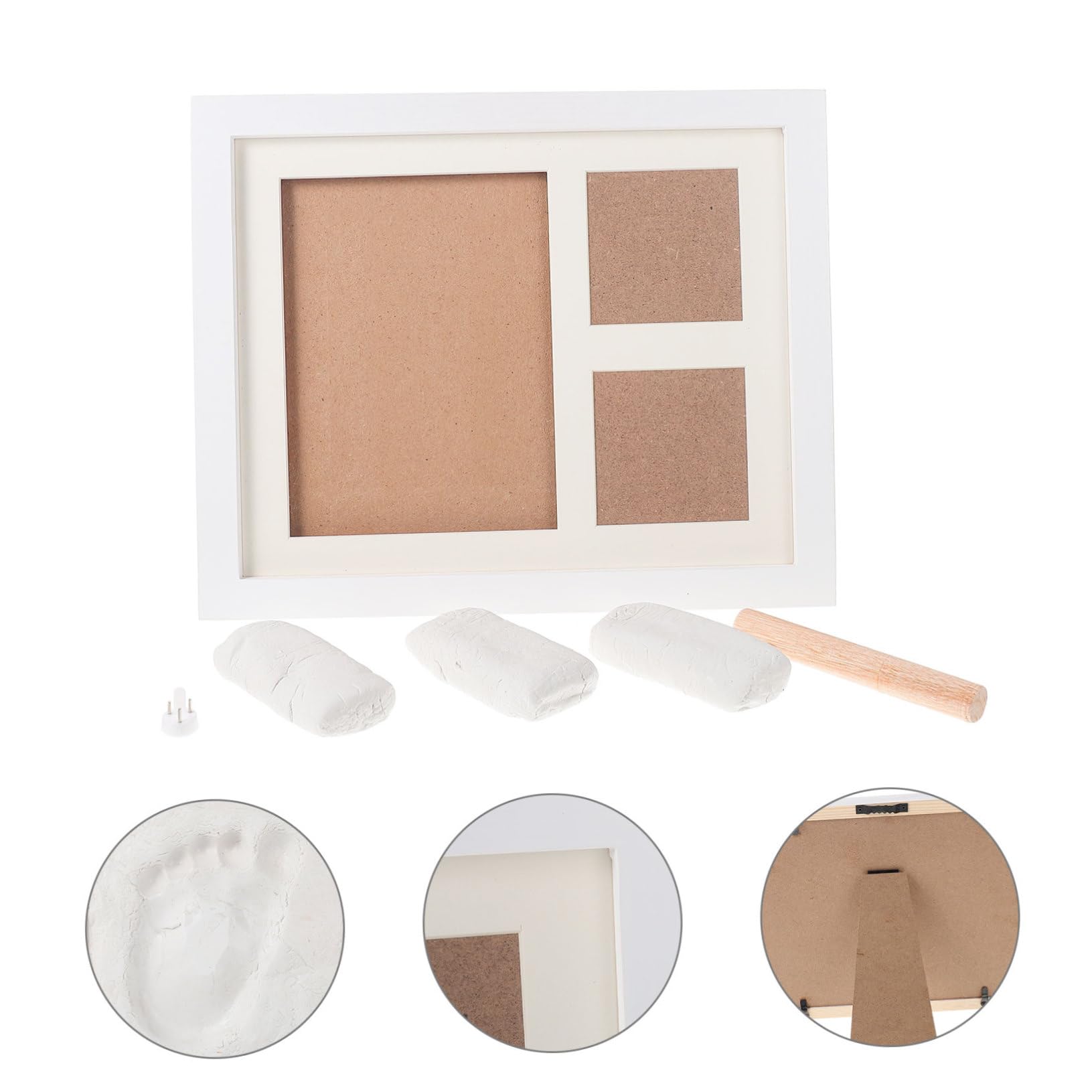 Cabilock Kit Cornice Per Foto Con Impronta Di Mano Di Espositore Per Impronte Di Foto Per Ricordi Quotidiani