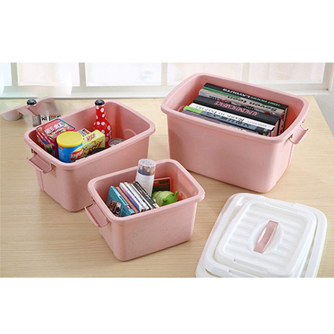 Amazon｜収納ボックス フタ付き 収納 ピンク コンテナ プラスチック製 
