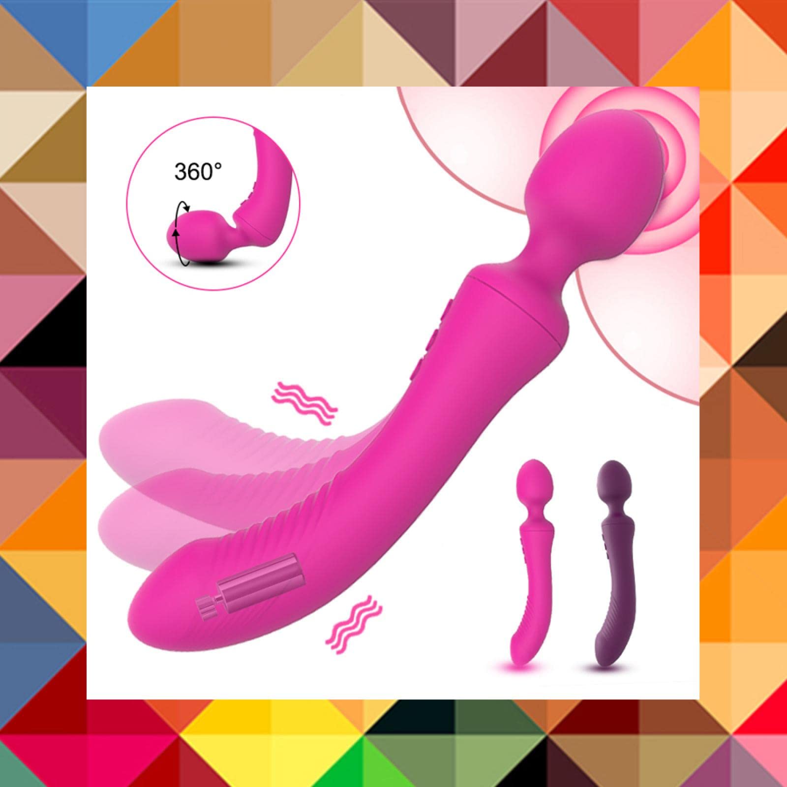 Dona Vibratori Potenti vibratori per le donne Dual Motors Bacchetta massaggiatore per il corpo Giocattoli del sesso femminile per le donne Masturbatore G-Spot Giocattoli per adulti