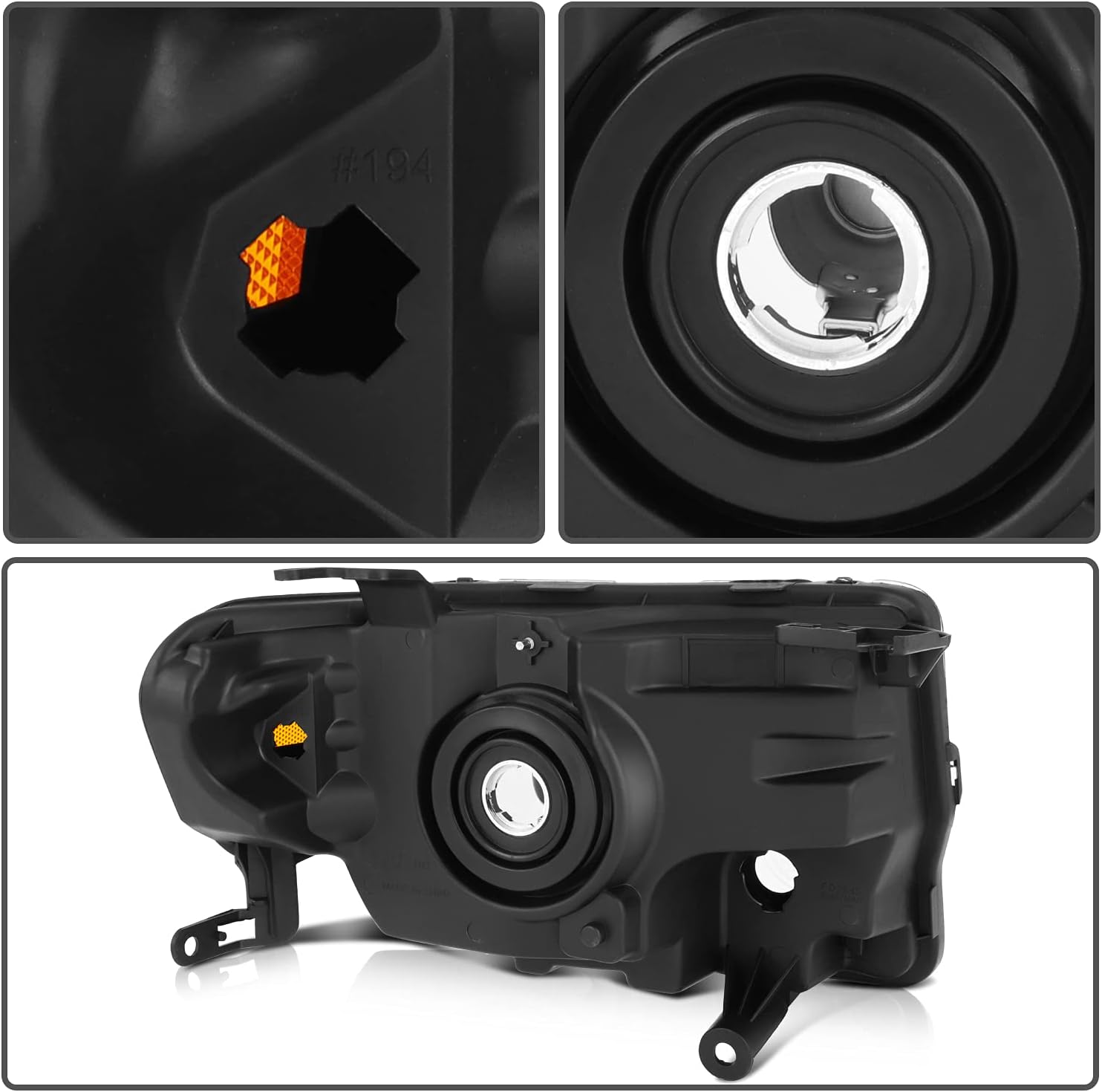 OCPTY Headlight Assembly Pair Replacement for ford for Escape 2008-2012 Bulbs Not Included