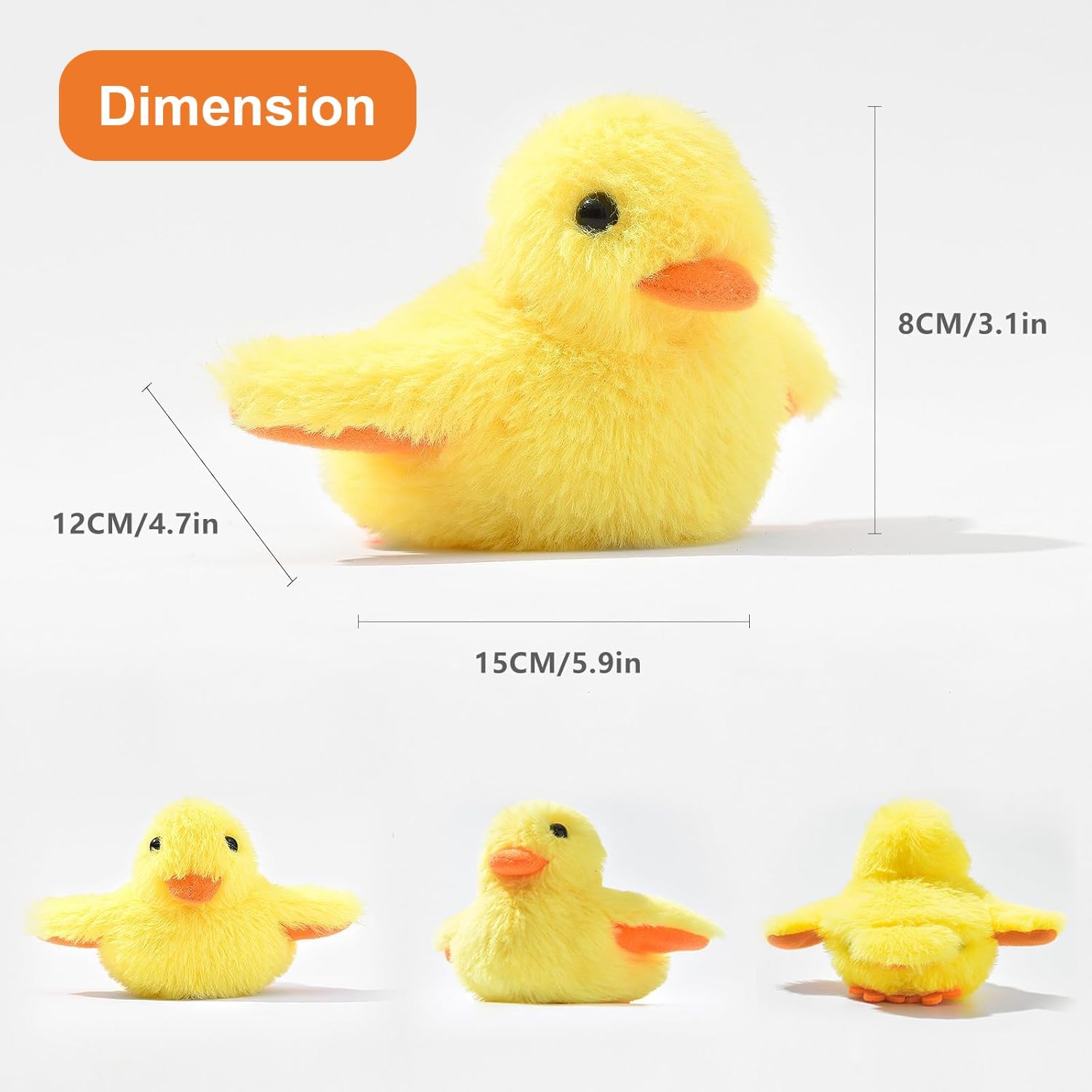 Rechargeable Flapping Wings Duck Cat Toy