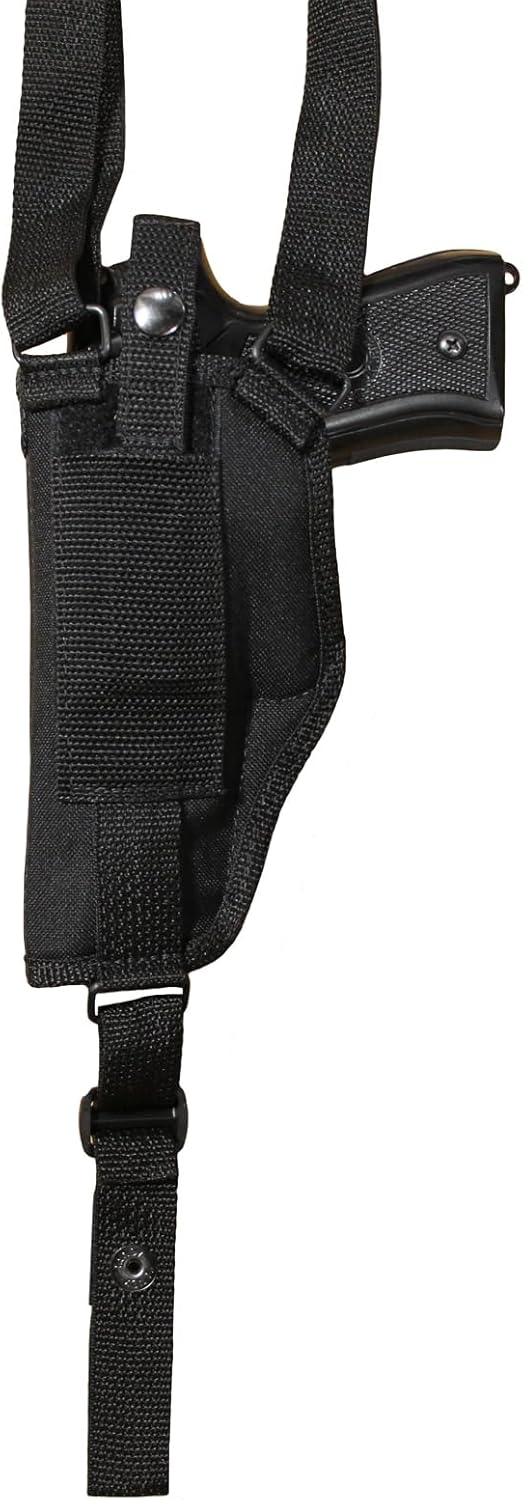 Barsony New Vertical Shoulder Holster for Full Size 9mm 40 45 Pistols