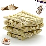 Dbeans Flourithing 300g/10.5oz Bamboo Sticks for Rabbits - Natural Rabbit Chew Toys for Teeth with R