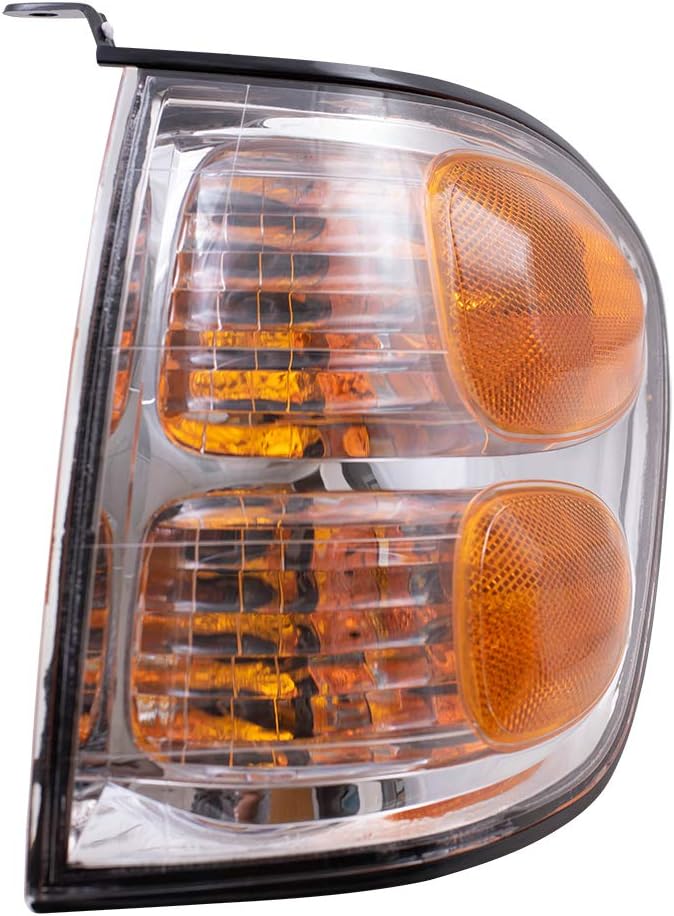Brock Replacement Driver Side Signal Light Assembly Compatible with 2001-2004 Sequoia & 2004 Tundra Double Cab