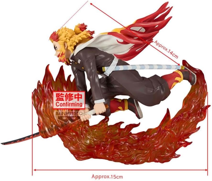 Banpresto - Demon Slayer: Kimetsu no Yaiba - Kyojuro Rengoku Vibration Stars Plus Figure