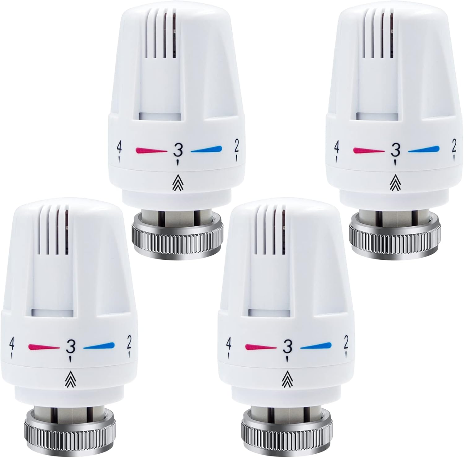 Thermostatic Radiator Valve, 4 Pcs Standard Smart Trv Radiator Valves ...