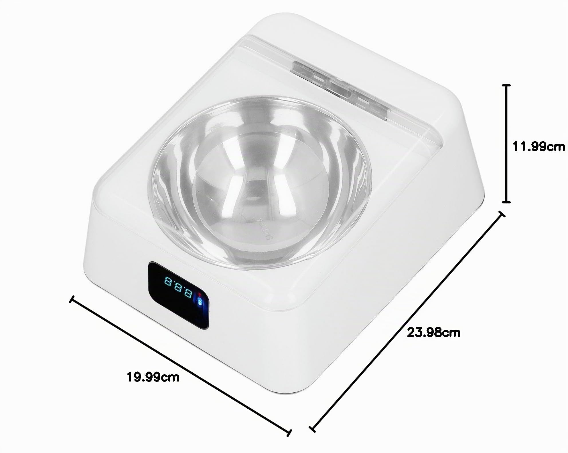 Sonew Induktionsdeckel Öffnung PET Smart Feeder mit Wiederaufladbarer Funktion, 350 ml, für Kleine und Mittlere Hunde und Katzen