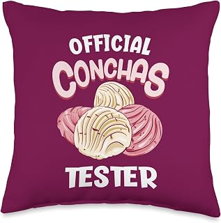 Official Conchas Tester Funny Mexican Sweet Bread Throw Pillow