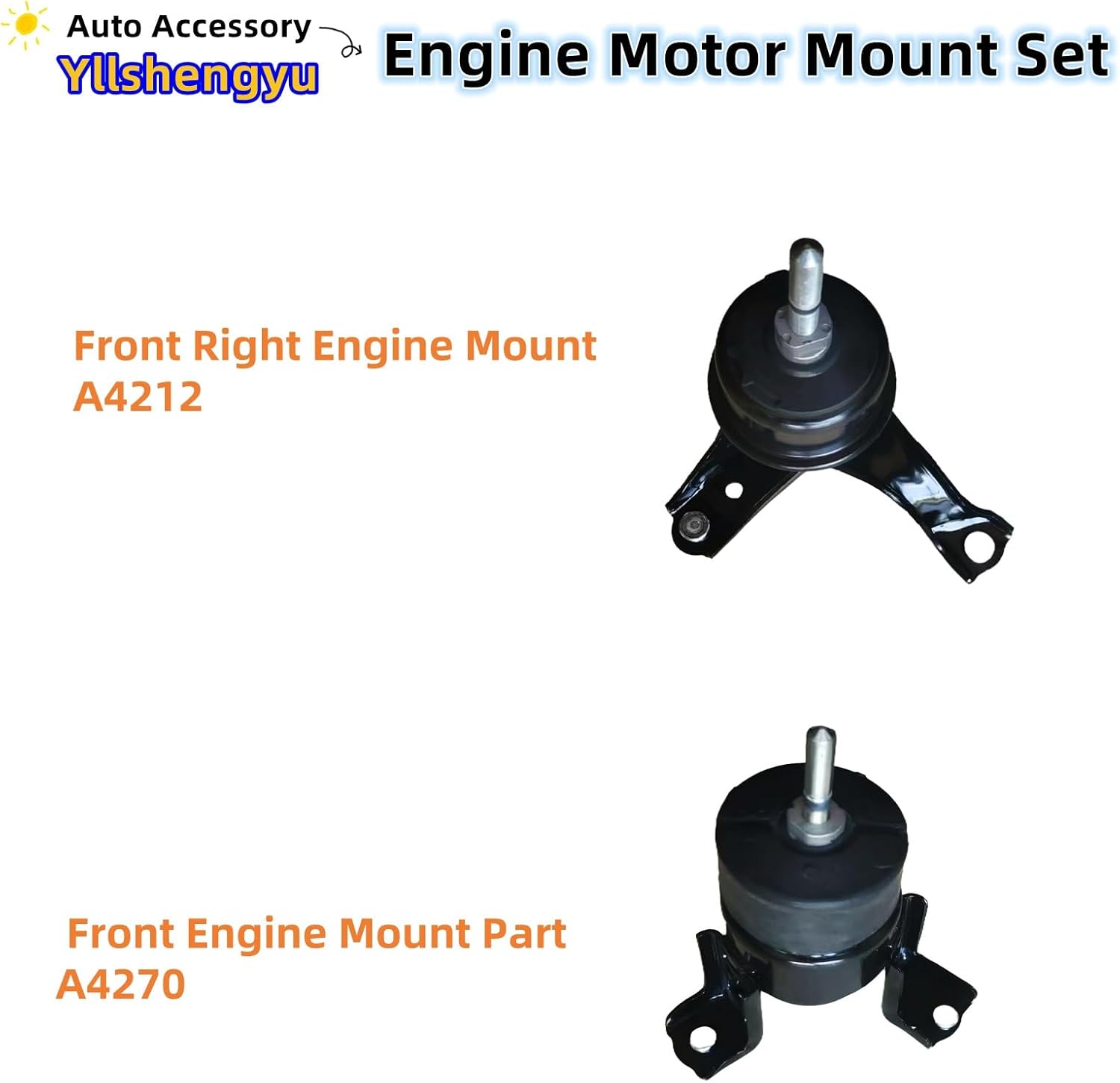 4Pcs Engine Motor & Transmission Mount Kit - Compatible with Sienna 2004-2006 V6 3.3L FWD Automatic Trans, Replaces OE A62009 123610H100 A4295 123620H030 A4257 123630A081 A4207