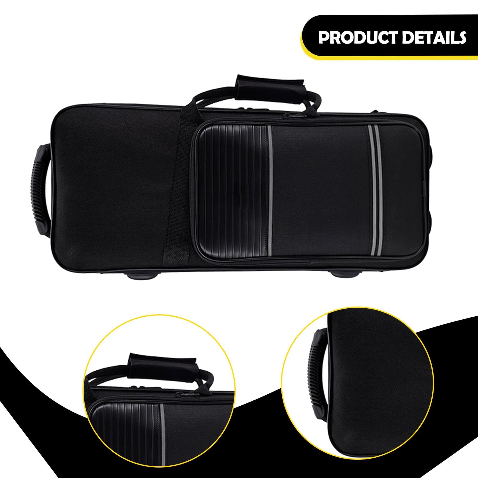Custodia per sassofono contralto, custodia per sassofono con tracolle, borsa portaoggetti in tela, borsa portatile per esercizi di performance