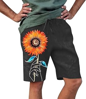 LindoMaker Mens Shorts 7 Inch Inseam Bermuda Shorts Plus Size Quick Dry Travel Shorts Sport Fitness Tactical Shorts