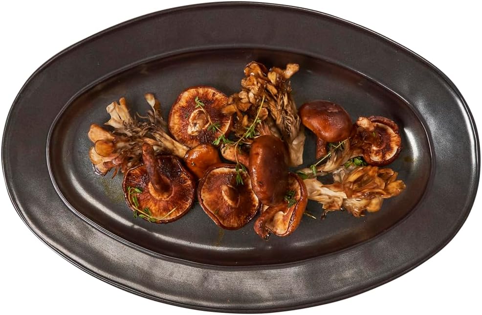 Juliska Pewter Stoneware 15" Oval Platter