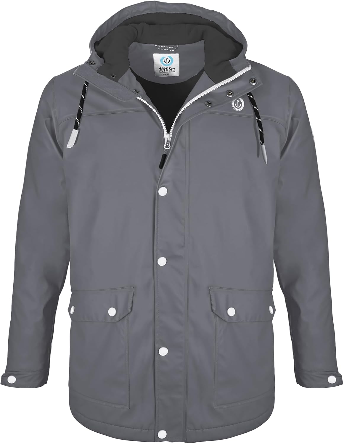 MADSea Herren Regenjacke Friesennerz warm mit Fleece gefüttert