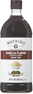 Watkins Vanilla Flavor, 32 Fl. Oz. Economy Sized Bottle, 1 Count (21902)