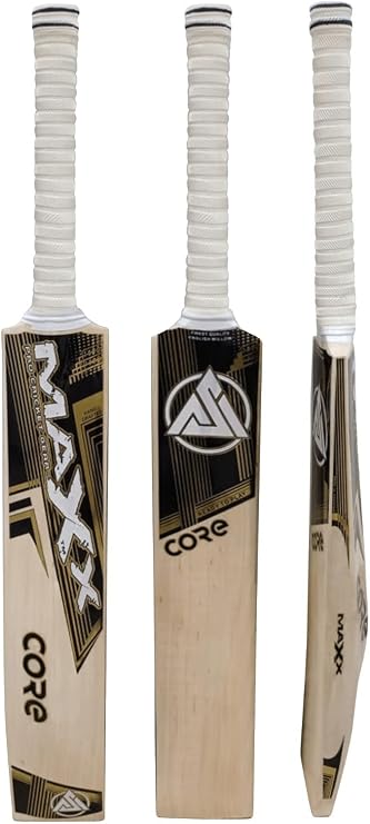 Maxx Cricket Set 13pcs Leg Pads Bating Gloves 2 Kit Bag styles left or right handed quality Bat 2.9-2.16LB Free Cone & Mallet, Arm Pad