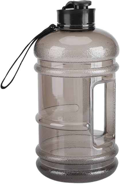 Fdit 2.2L Large Capacity Sports Water Bottle Gym Drinking Water Bottle Camping Cup Portable Outdoor Big Bottle (Black )