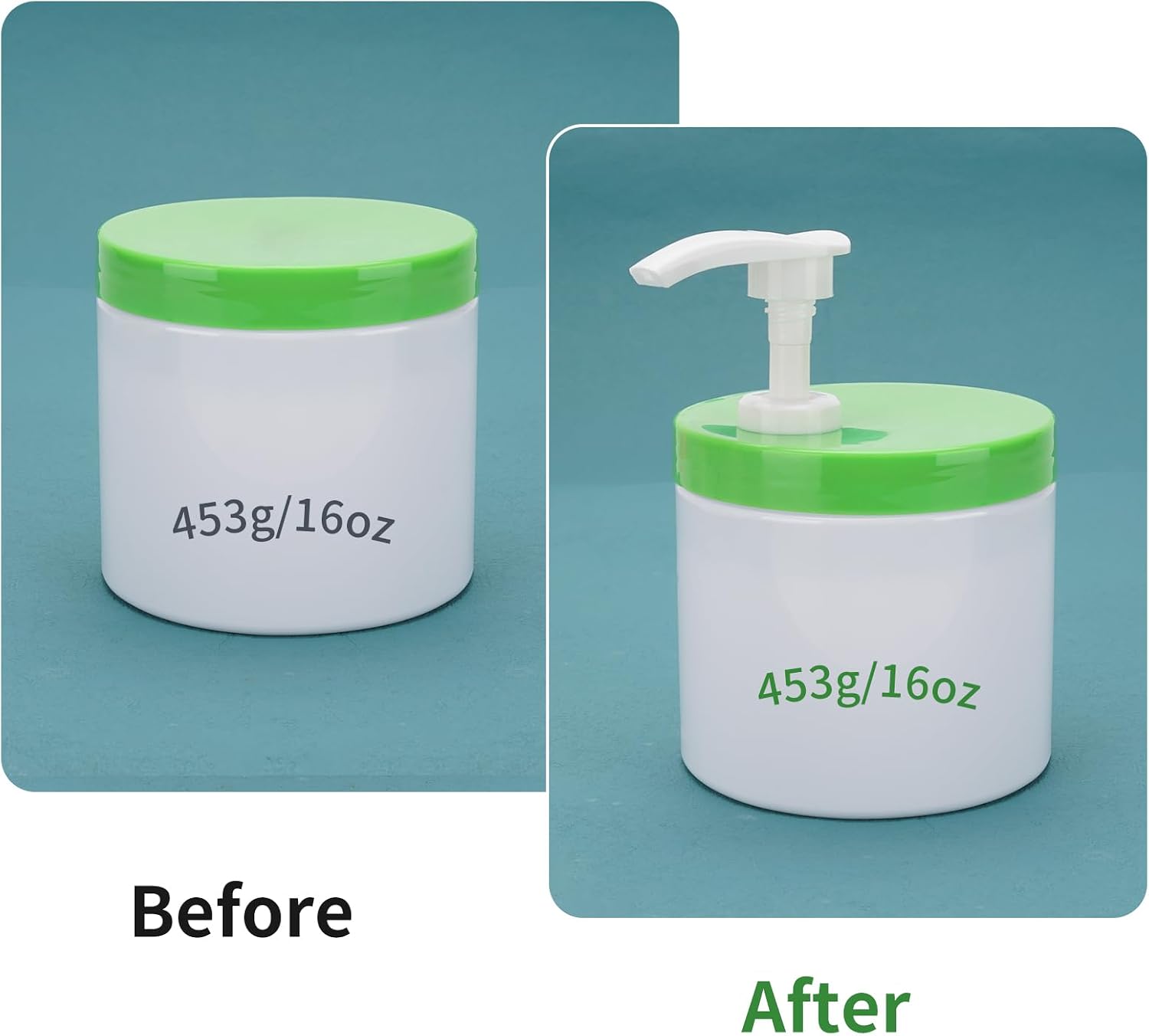 3-Pack Pump Lids Compatible with Cetaphil 16 oz Moisturizer Jars