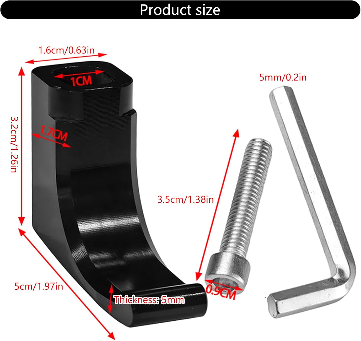 Multi-Purpose Motorcycle Hook, Quick-Mount Luggage Hanger