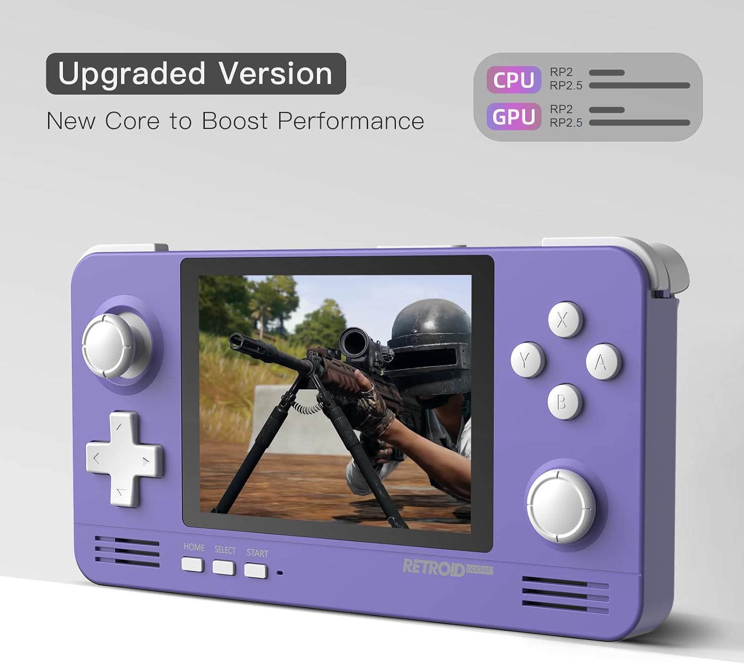Retroid Pocket 2 Plus Retro Game Handheld Console, Retroid Pocket 2+ Android Retro Game Console Multiple Emulators Console Handheld 3.5 Inch Display 4000mAh Battery Classic Games Retro Gaming (Indigo)
