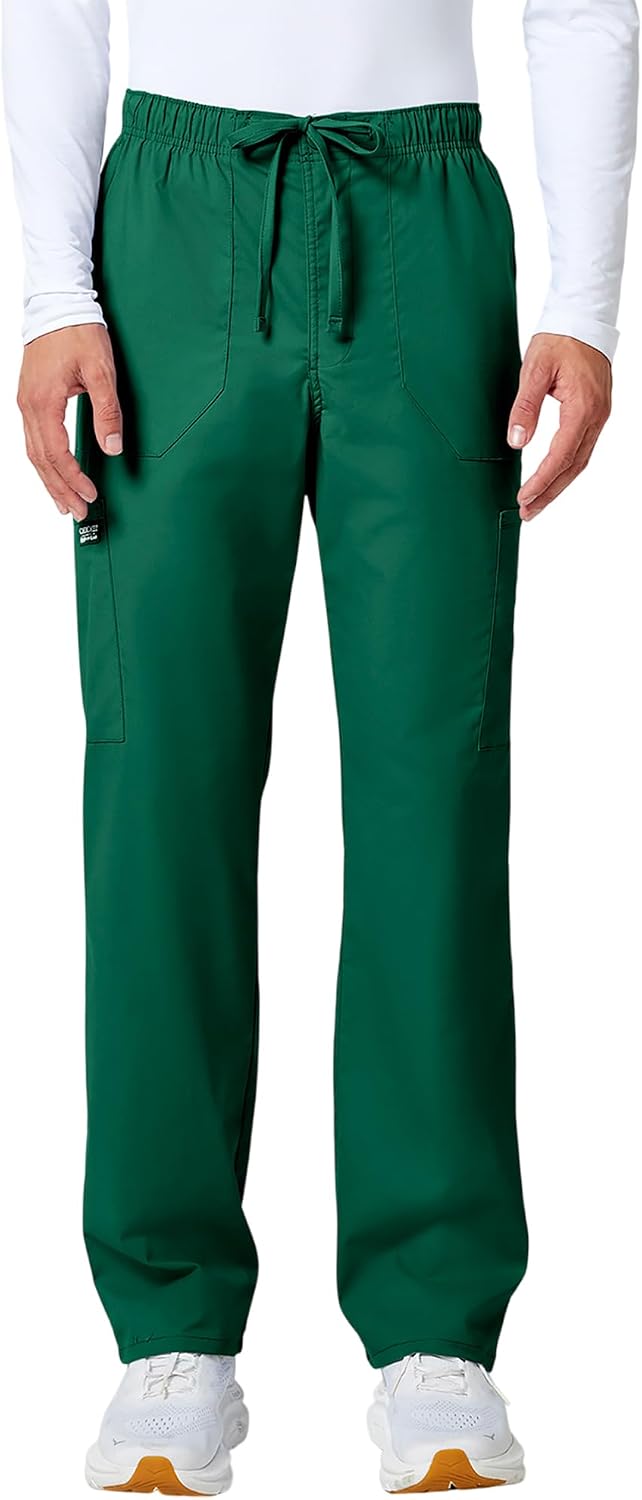Cherokee WW Professionals Scrubs for Men Tapered Leg Cargo Scrub Pants | 5 Pockets, Comfortable Fabric, 2-Way Stretch, Zip Fly, Drawstring, Easy Care, Active Shifts, Made for Nursing Professionals