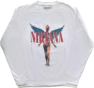 Sweatshirt In Utero Angelic Band Logo New Official Unisex White