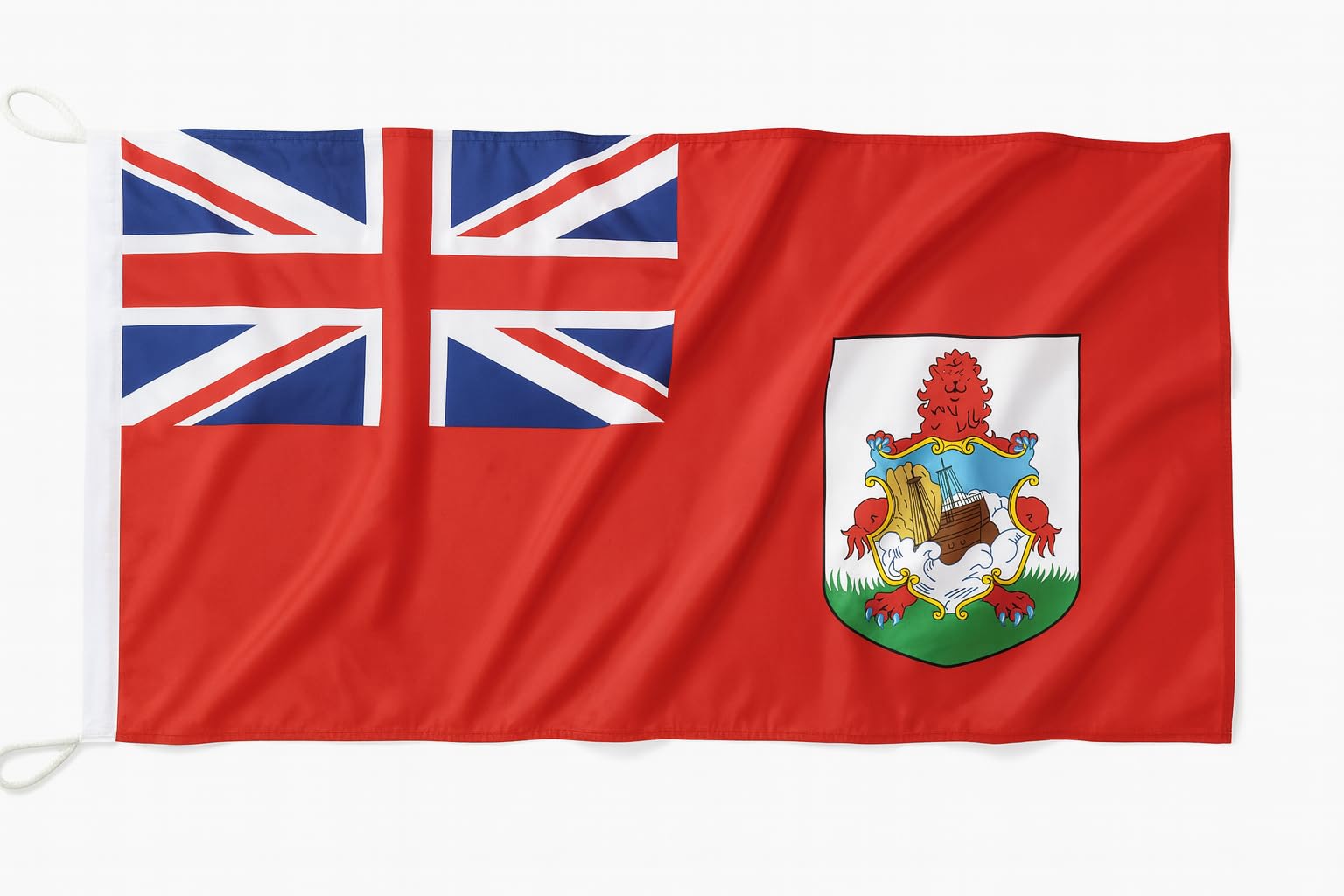 Drapeau commercial Bermudes pavillon de yacht tissu ultra 200 x 120 cm pour bateaux