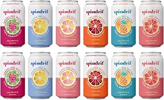 Generic Spindriift Sparkling Flavored Water Variety Pack, Made With Real Squeezed Fruit, 12 Fl Oz Cans (12 - Count)