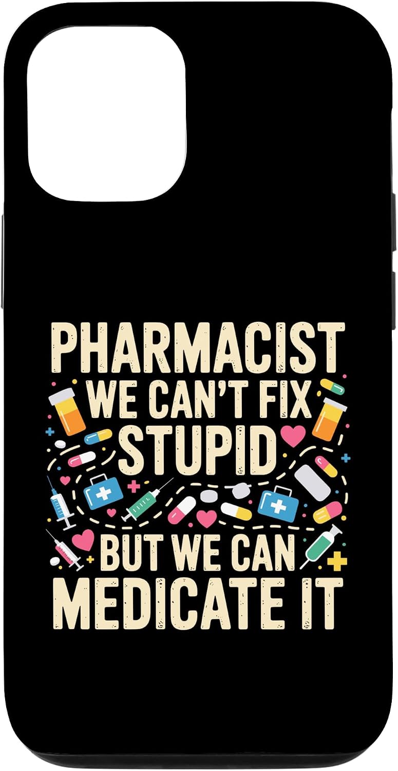 Cute Pharmacist Art for Men Women School Pharmacy Student Case for iPhone 12/12 Pro