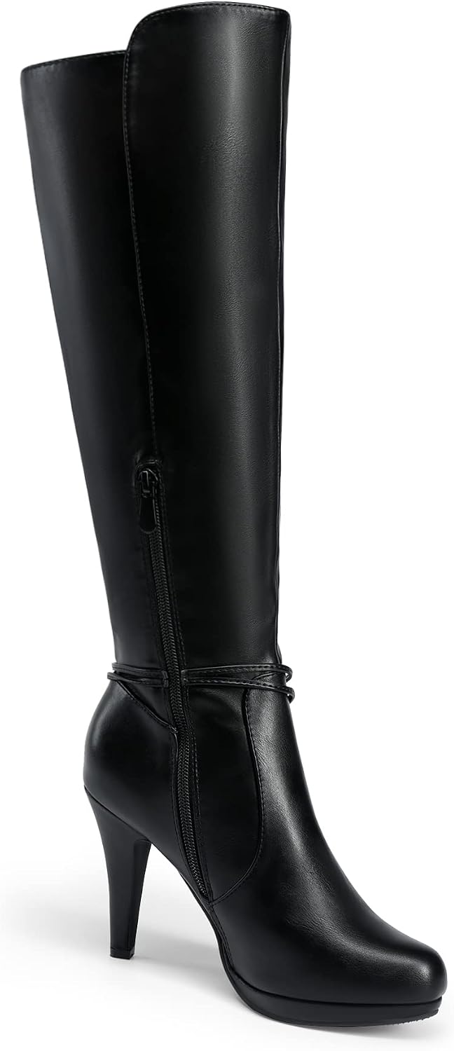 DREAM PAIRS Women's Knee High High Heel Boots