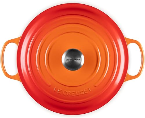 Miniatura 2 de Le Creuset Horno holandés redondo de hierro fundido esmaltado, 7.25 cuartos de galón, fuego
