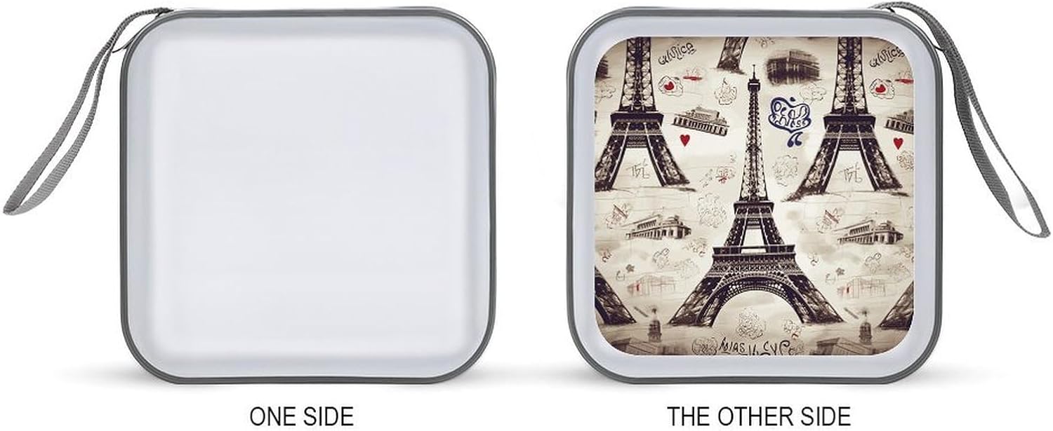 French Paris Tour Eiffel Tower CD Case CD Storage Box DVD Sleeves