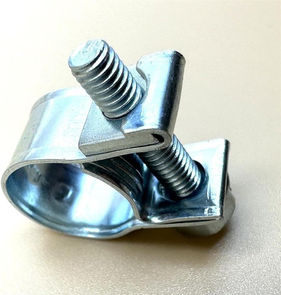 Replacement Part for 10-12mm (0.39-0.47) Fuel Injection Hose Clamp Zinc Steel Fuel Line Clamp 100PK #dupart2469616