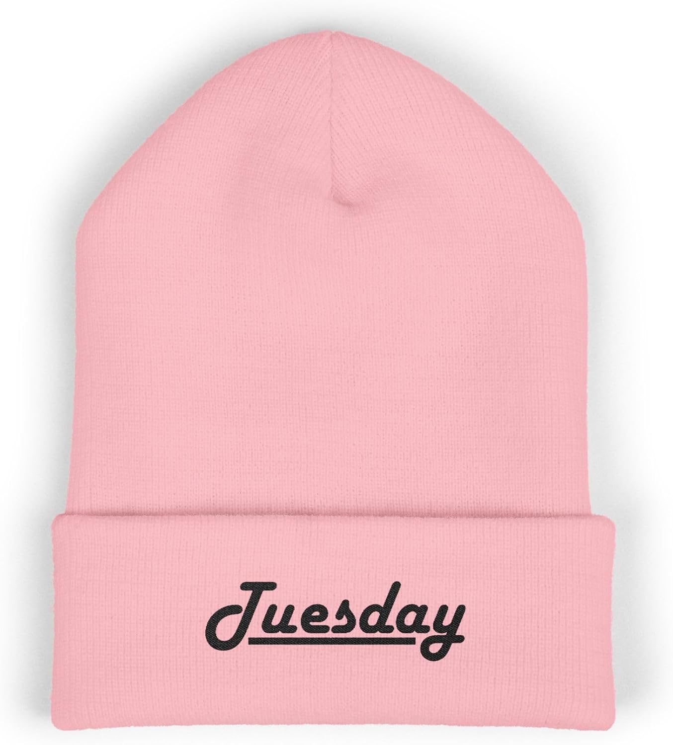 Premium Classic Cuffed Beanie Hat Gift with Embroidery - Tuesday Theme