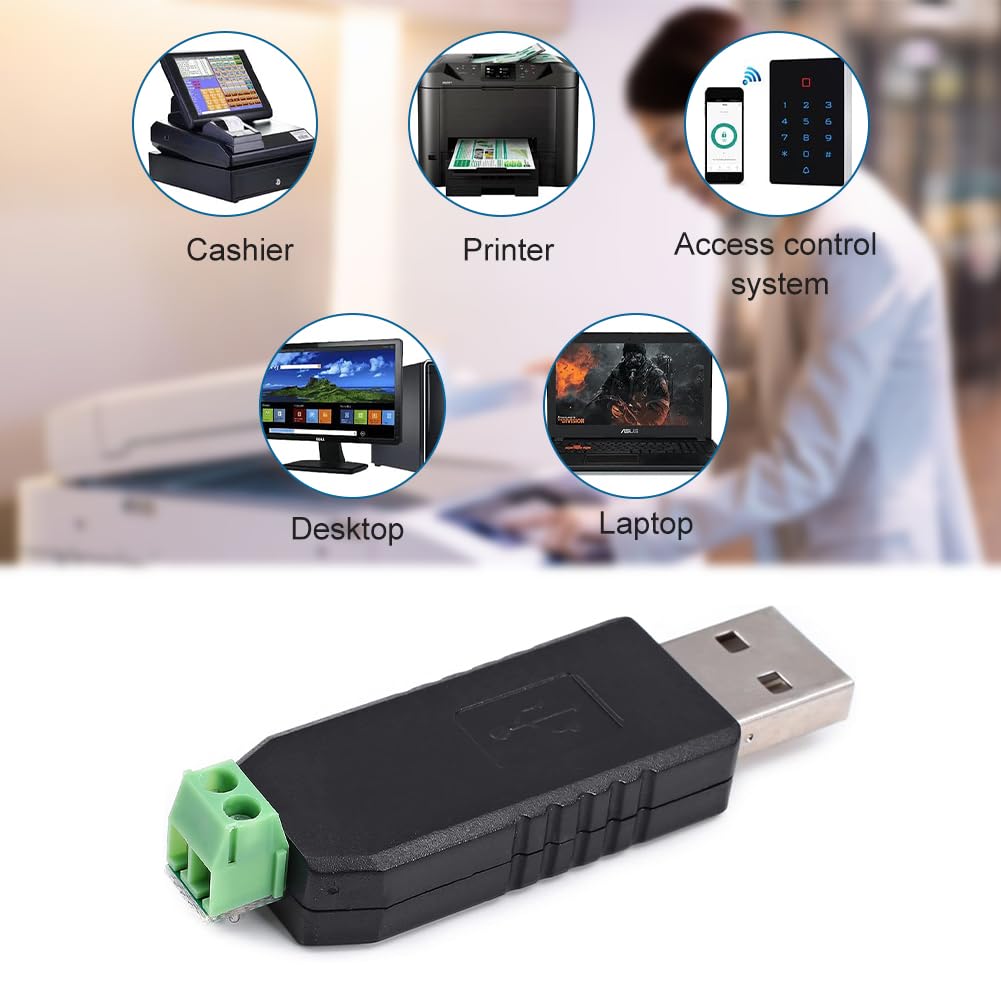 USB Zu RS485 Konverter Adapter – 2-teiliges Set Für Industriesteuerung, Plug & Play, Kompatibel Mit Windows/Linux