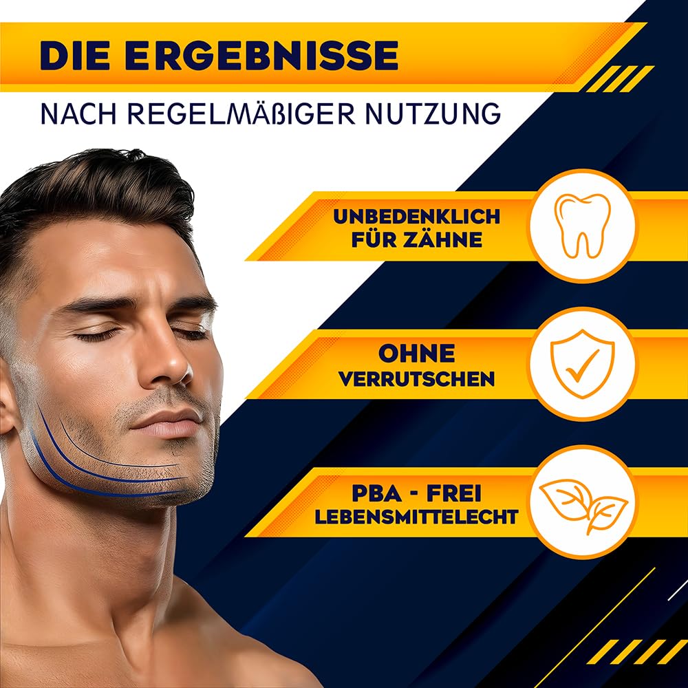 Jawline Trainer & Mascella – Rimozione mento doppio & Jawline Exerciser per un efficace allenamento della mascella e costruzione muscolare, per fitness e sport per uomini e donne