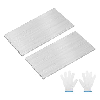 sourcing map 2Pcs 316L Stainless Steel Flat Bar, 3x 50x 100mm Metal Strips