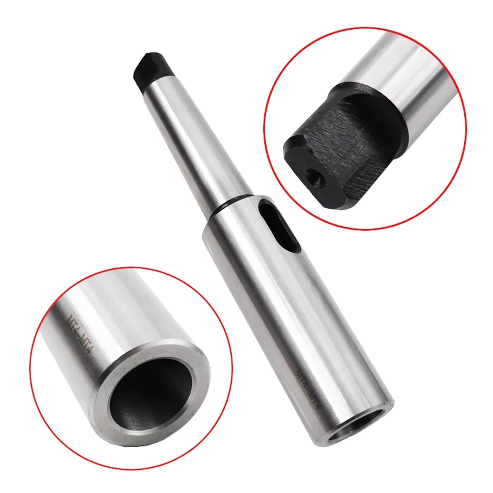 Morse'a tuleja redukcyjna, 1 sztuka, stożek Morse'a, gniazdo przedłużające, adapter tulejkowy MT1, MT2, MT3, MT4, adapter stożkowy Morse'a, rozszerzona redukcja, tuleja wiertnicza (MT4-MT3)