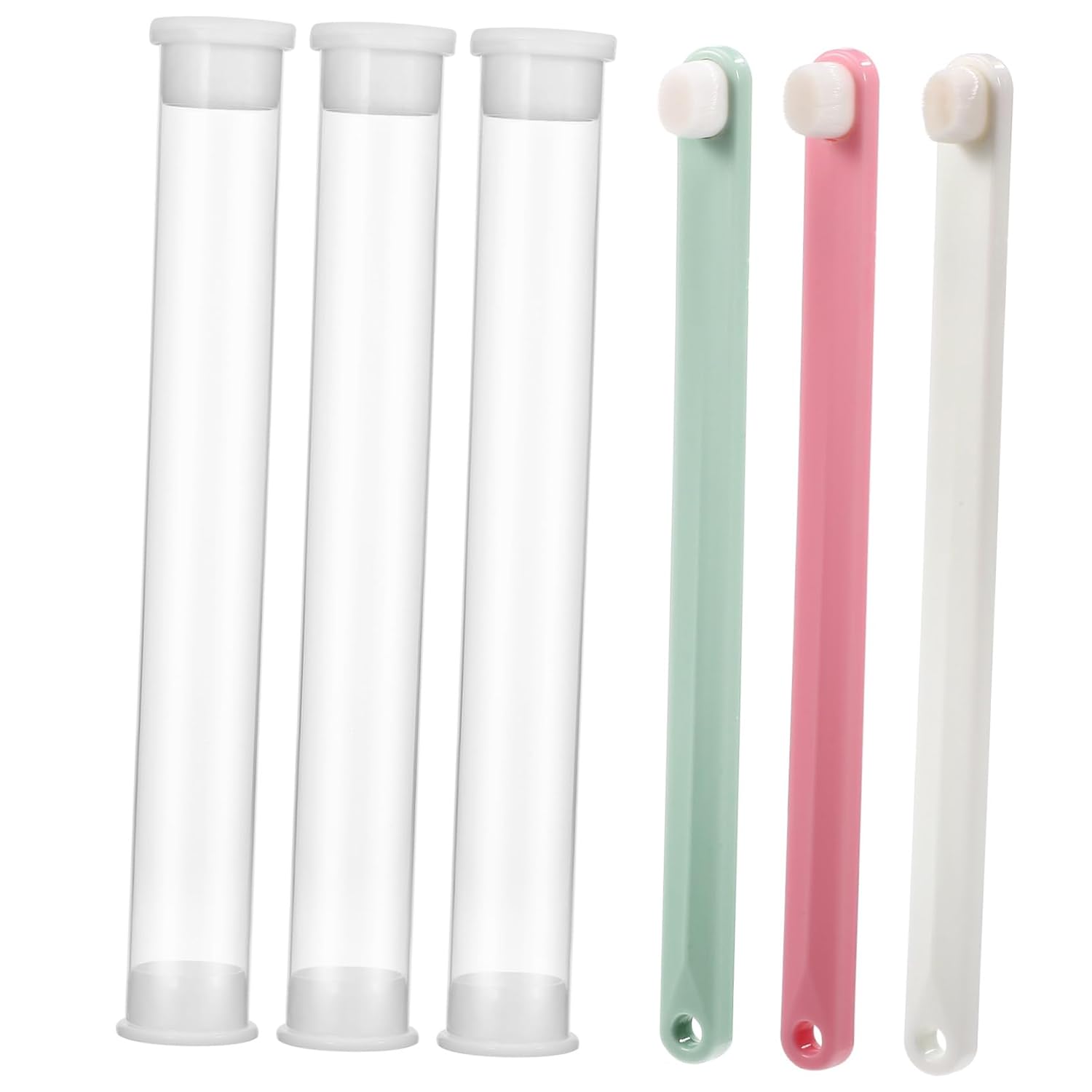 TOYANDONA 3pcs Soft Bristle Pet Toothbrush for Cats Rabbits Micro Head Design for Precise Cleaning Gentle Oral