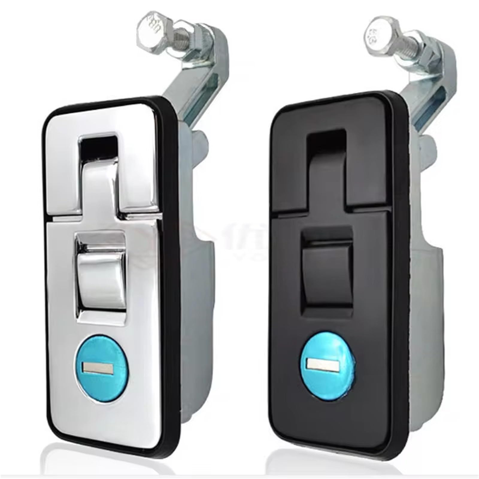 Loquet à compression anti-vibration en zinc avec 2 clés pour boîte à outils et camion
