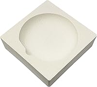 PMC Supplies Square Ceramic Crucible 4x4x1" for Torch Melting Gold Silver Jewelry Casting Up to 2500°F