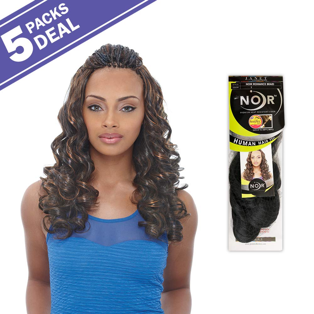 Amazon.com : Janet Collection Premium Braids Noir Romance Braid (5