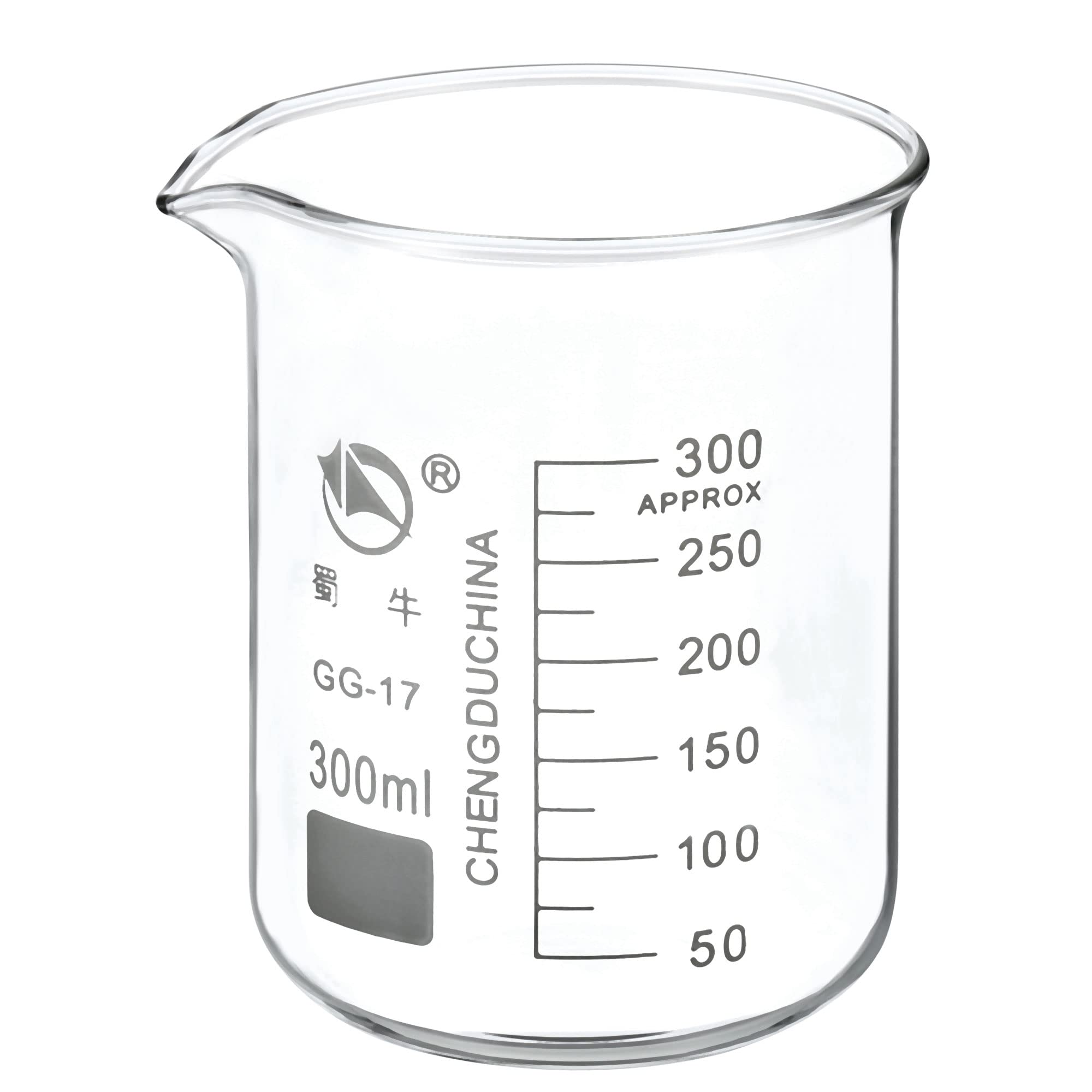 PATIKIL 200ml Low Form Glass Beaker, 3.3 Borosilicate Glass Graduated Printed Scale Measuring Cups with Spout for Kitchen Lab Liquids Transit Boiling — Amazon image 15