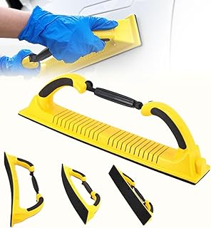 Multifunction Manual Sanding Tool, 2023 Adjustable Radius Flex Longboard Hand Sanding File Block Hand Grinder, Sanding Blocks Auto Body, Sanding Blocks for Wood, Manual Sanding Tool (Yellow)