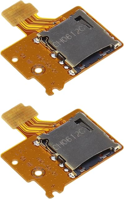 2pcs Micro SD Card Reader Board Memory Card Slot Socket TF SD Memory Card Holder Replacement Repair Part Compatible with Switch Console
