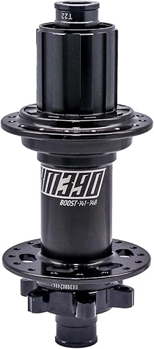 BestParts Buje trasero MTB 0.472x5.827 in 32 agujeros, repuesto para Koozer XM390 Boost Mountain Bike Hub, freno de disco de eje pasante HG hub